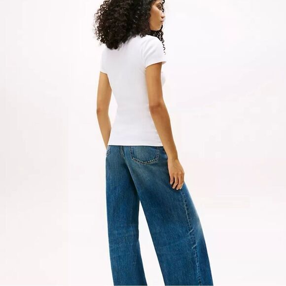 Tommy Hilfiger, New White Polo Shirt for women - Picture 4 of 8